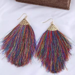 Multicolored Tassel Earrings